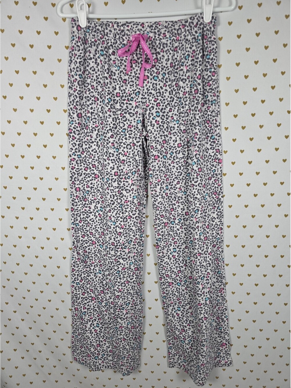 Victorias Secret Rainbow Cheetah Leopard Small Sleep Pants Pajama PJ Bottoms